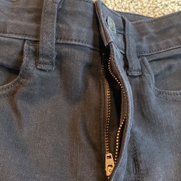American Eagle Next Level Stretch Black Skinny Jeans Size 00 Short- Like New - Picture 7 of 12